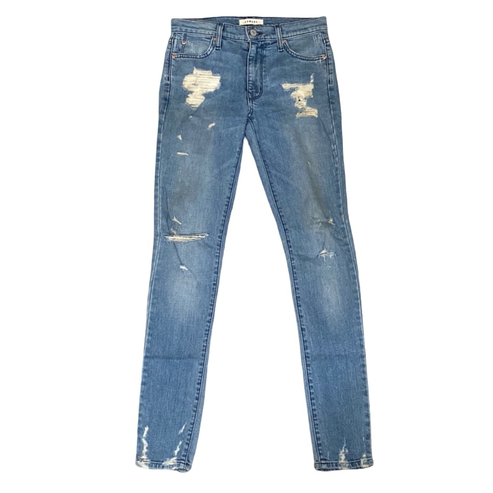 Skinny distressed jeans